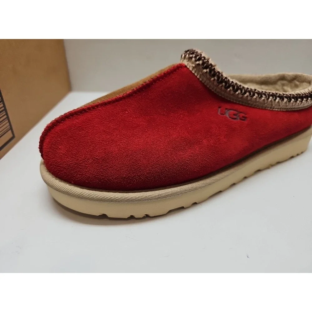 UGG Men's  Rare Tasman Chestnut and Samba Red size 10